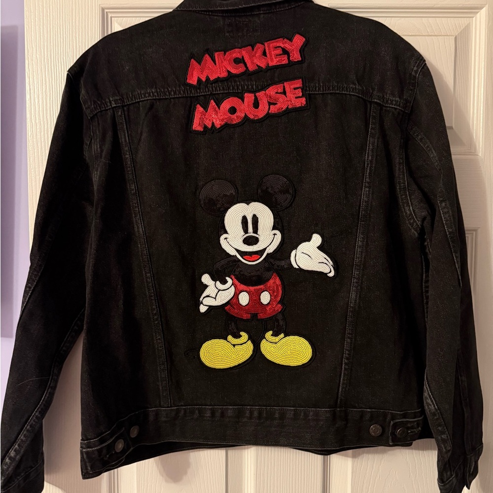 LEVI’S x Mickey Mouse Women Black Denim Jacket
